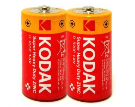 Батарейка C Kodak R14-2P, Extra Heavy Duty, (2/24/144) (ПО ШТУЧНО)