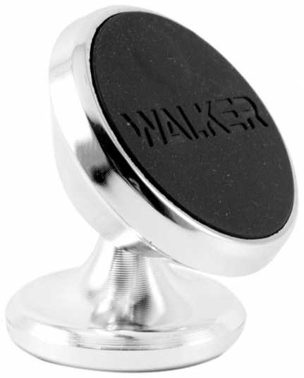 Автодержатель для телефона WALKER CX-002 на панель (с магнитом) серебро