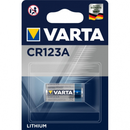 Батарейка Varta CR123-1BL Professional Lithium, 1.55В, (1/10/100)