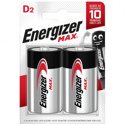 Батарейка D Energizer LR20-2BL Max, 1.5В (ЦЕНА ЗА ШТУКУ)