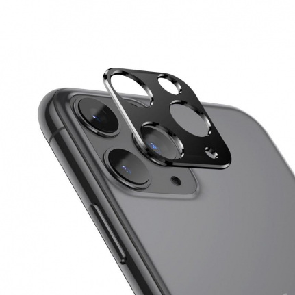 (!!!) Защитное стекло для камеры iPhone 11 Pro/11 Pro Max Metal, в овальной уп-ке