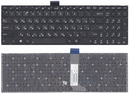 Клавиатура для ноутбука Asus X502CA черная (Asus, Черный, русская, 6 мес.), KBD-AS-73