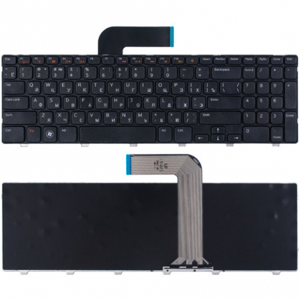 Клавиатура для ноутбука Dell Inspiron 15R, N5110, M5110, M511R, 15R, XPS 17, L702X (Dell, Черный, ру