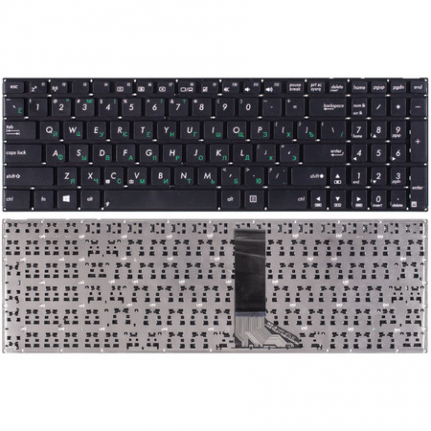 Клавиатура для ноутбука Asus K56 черная, без рамки (Asus, Черный, русская, 6 мес.), KBD-AS-40
