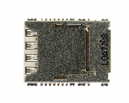 Коннектор SIM+MMC для Samsung N9000