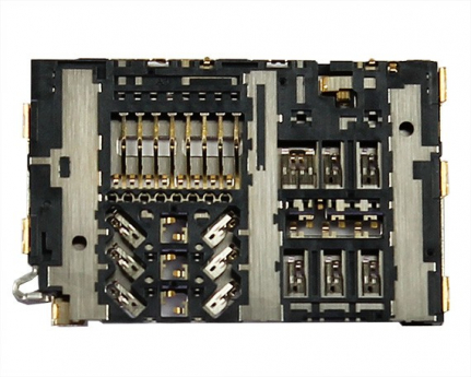 Коннектор SIM+MMC для Samsung A310