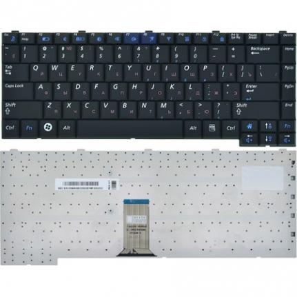 Клавиатура для ноутбука Samsung R510, R550, R60, R70 черная (Samsung, Черный, русская, 6 мес.), KBD-