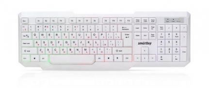 Клавиатура проводная SmartBuy, ONE, 333, мультимедийная, USB, цвет: белый