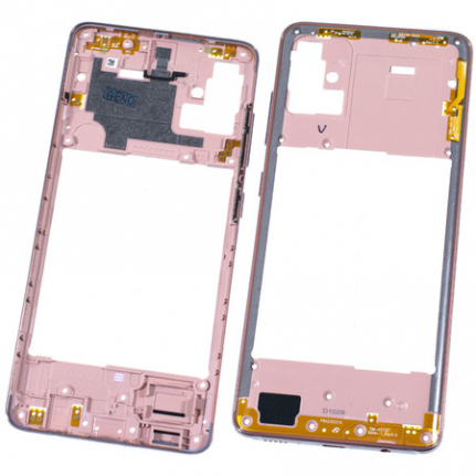Рамка корпуса для Samsung A515F (A51), красная (возможен дефект ЛКП)