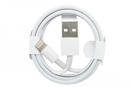 Кабель USB - Lightning, 1m, SP, цвет: белый