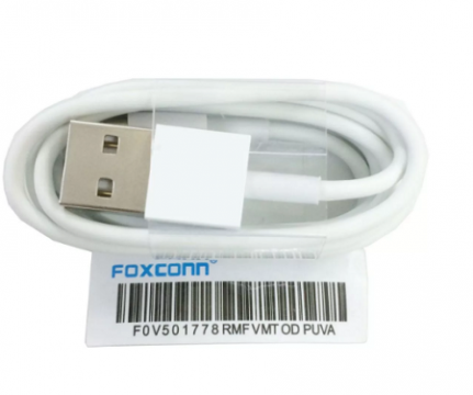 Кабель USB - Lightning 8-pin "Foxconn", Orig (1м), max 2A