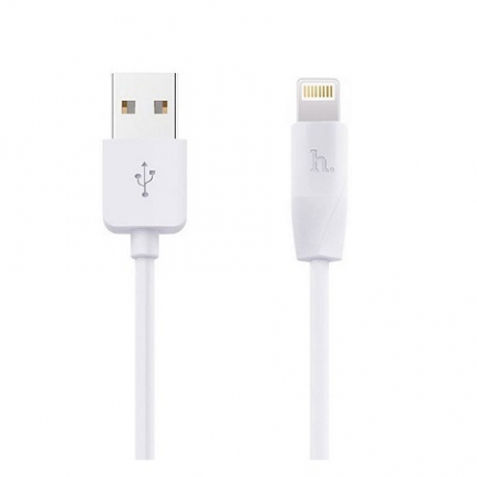 Кабель USB - Apple 8pin lightning YOLKKI Pro 04 белый (1м) (max 2,1A)