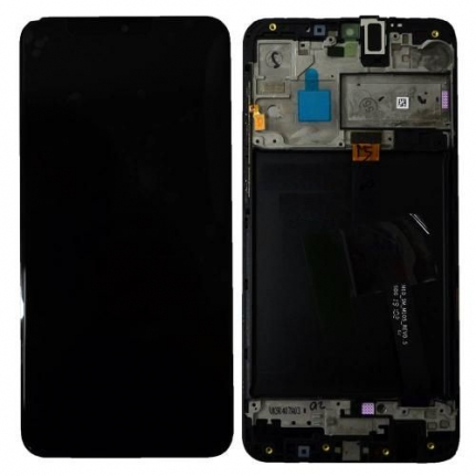 Дисплей для Samsung Galaxy A10 (A105F) + тачскрин в рамке черный, ORIG