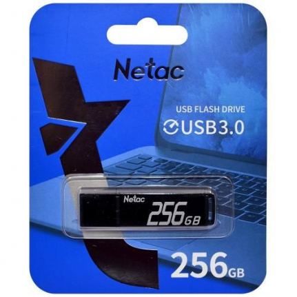 USB флэш-накопитель NETAC U351/ 256GB, 3.0, черный (NT03U351N-256G-30BK)