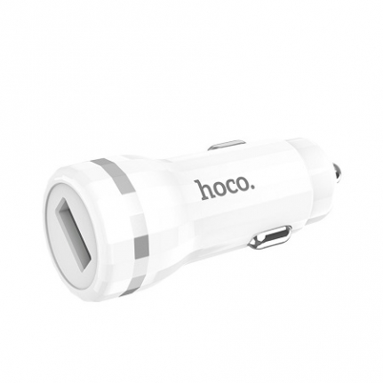 АЗУ 1 USB HOCO, Z27A, 18W, 3.0 Quick Charge, пластик, цвет: белый