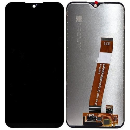 Дисплей для Samsung Galaxy A01/M01 (A015F)+ тачскрин черный (узкий коннектор), Oриг 100%