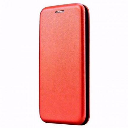 Чехол-книжка для Xiaomi Redmi 6A, кожа, цвет: красный