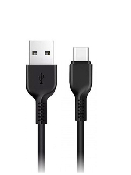 Кабель USB - Type-C HOCO X13 Easy, 1.0м, круглый, 2.4A, силикон, цвет: чёрный