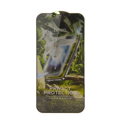 Защитное стекло iPhone 13 Pro Max/14 Plus Full Screen HD Privacy G11 Hoco Black без упаковки