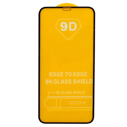 Защитное стекло для iPhone XR/11, черный (тонкое)