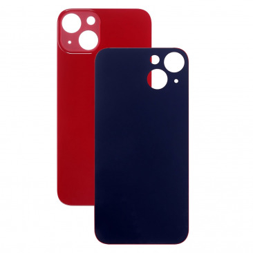 Задняя крышка для iPhone 13 (красный) (ув. вырез камеры) + (СЕ) + логотип ORIG Завод
