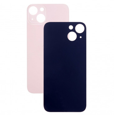 Задняя крышка для iPhone 13 (розовый) (ув. вырез камеры) + (СЕ) + логотип ORIG Завод