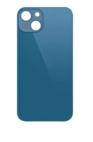 Задняя крышка для iPhone 13 (синий) (ув. вырез камеры) + (СЕ) + логотип ORIG Завод