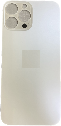 Задняя крышка для iPhone 13 PRO MAX (белый) (ув. вырез камеры) + (СЕ) + логотип ORIG Завод