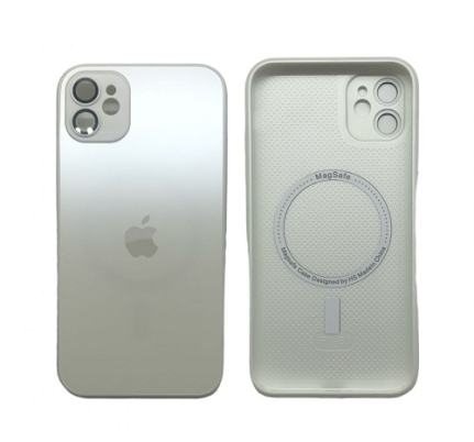 Чехол для iPhone 11 AG-Glass case MAGSAFE, белый
