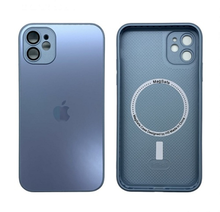 Чехол для iPhone 11 AG-Glass case MAGSAFE, голубой