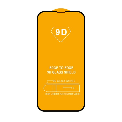 Защитное стекло для iPhone 13 Pro Max/ 14 Plus, черное (тонкое)