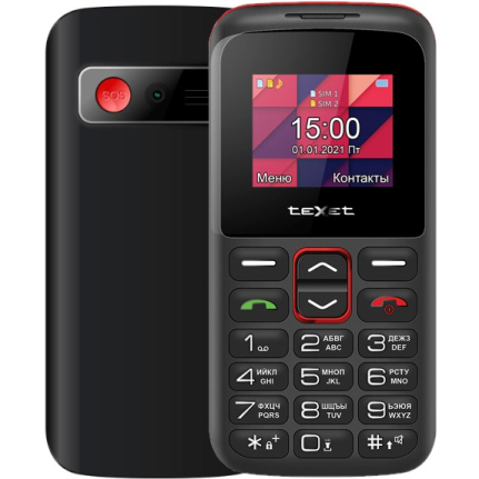 Телефон Texet TM-B318, черный