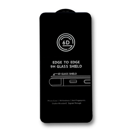 Защитное стекло 6D Xiaomi Redmi 10C, черное