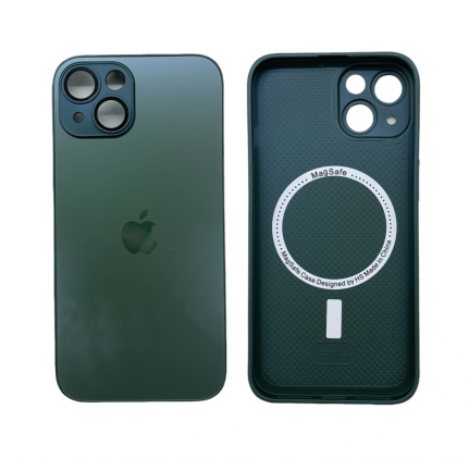 Чехол для iPhone 13 AG-Glass MAGSAFE, зеленый