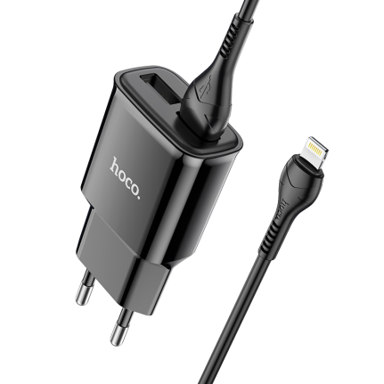 СЗУ 2 USB HOCO C88A, Star, 2400mA, кабель Type-C, 1.0 м, цвет: чёрный