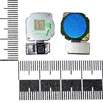 Шлейф Honor 8X + сканер отпечатка пальца синий Original Factory