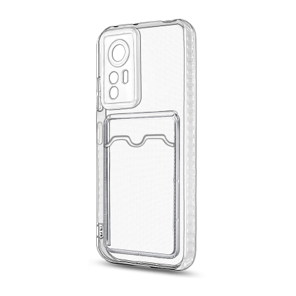 Чехол Xiaomi Mi 12/12X/12S прозрачный с картхолдером