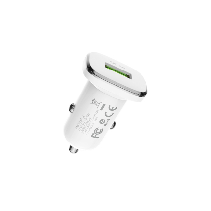 АЗУ 1 USB Borofone BZ12A, Lasting, 3000mA, QC3.0, FCP, AFC, цвет: белый