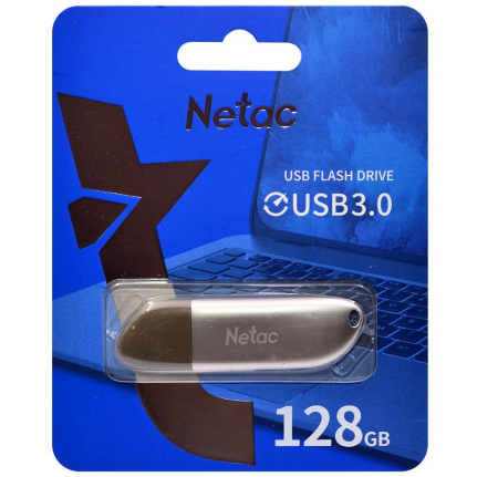 USB флэш-накопитель NETAC U352/ 128GB, 3.0, серебро (NT03U352N-128G-30PN)