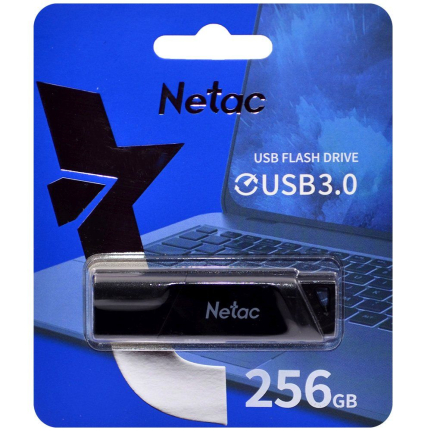 USB флэш-накопитель (с апаратной защитой ) NETAC U336/ 256GB, 3.0, черный (NT03U336S-256G-30BK)