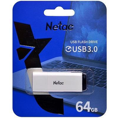 USB флэш-накопитель NETAC U185/ 64GB, 3.0, белый (NT03U185N-64G-30WH)