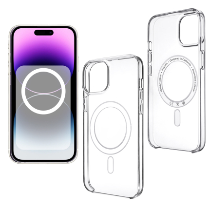 Чехол iPhone 14 Clear Case (MagSafe + анимация NFC) ORIG