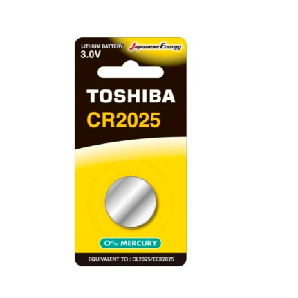 Батарейка Toshiba CR2025-1BL Lithium, 3,0 B, (1/10/400)
