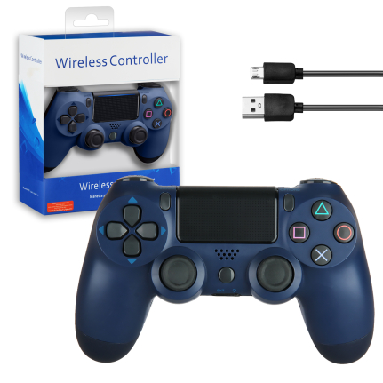 Джойстик PS4 DualShock беспроводной AA, цвет: темно-синий (без logo)