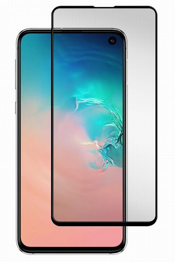 Защитное стекло 6D для Samsung Galaxy S10E, Full, техпак, черное