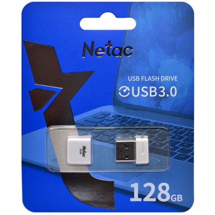USB флэш-накопитель NETAC U116/ 128GB, 3.0, mini белый (NT03U116N-128G-30WH)